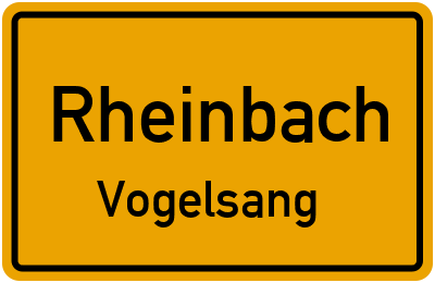 Straßenverzeichnis Rheinbach Vogelsang