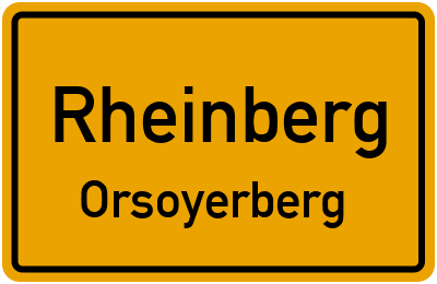 Straßenverzeichnis Rheinberg Orsoyerberg