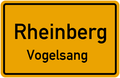 Straßenverzeichnis Rheinberg Vogelsang