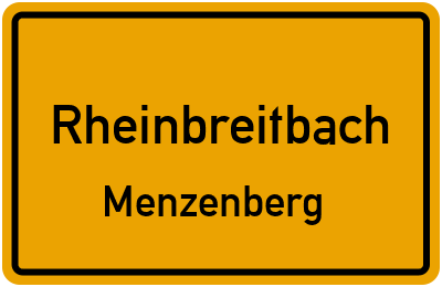 Straßenverzeichnis Rheinbreitbach Menzenberg