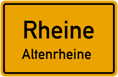 Straßenverzeichnis Rheine Altenrheine