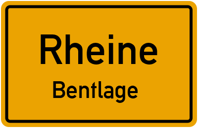 Straßenverzeichnis Rheine Bentlage