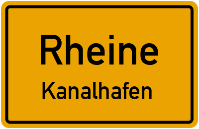 Straßenverzeichnis Rheine Kanalhafen