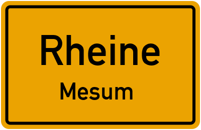 Straßenverzeichnis Rheine Mesum