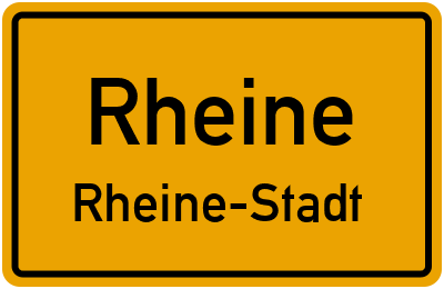 Straßenverzeichnis Rheine Rheine-Stadt