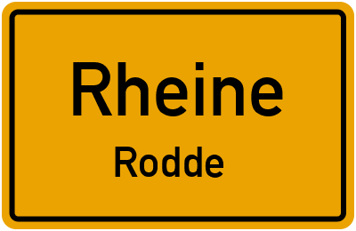 Straßenverzeichnis Rheine Rodde