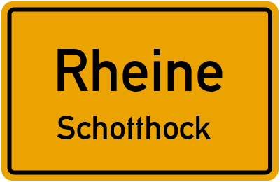 Ortsschild Rheine Schotthock