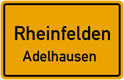 Straßenverzeichnis Rheinfelden Adelhausen