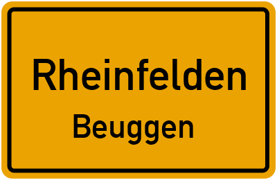 Straßenverzeichnis Rheinfelden Beuggen