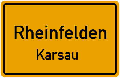 Straßenverzeichnis Rheinfelden Karsau