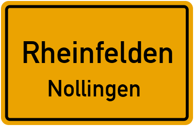 Straßenverzeichnis Rheinfelden Nollingen