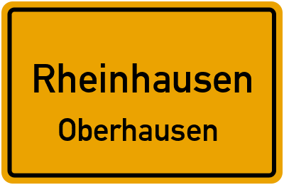 Ortsschild Rheinhausen Oberhausen