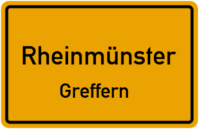 Ortsschild Rheinmünster Greffern