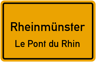 Straßenverzeichnis Rheinmünster Le Pont du Rhin