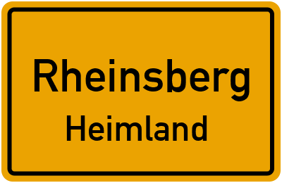 Straßenverzeichnis Rheinsberg Heimland
