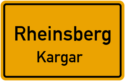 Straßenverzeichnis Rheinsberg Kargar