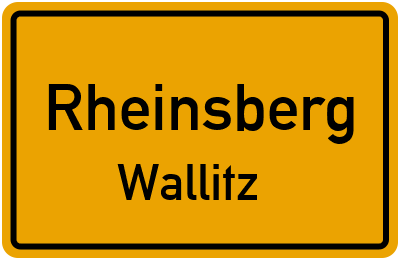 Straßenverzeichnis Rheinsberg Wallitz