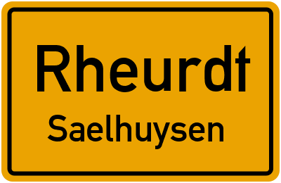 Straßenverzeichnis Rheurdt Saelhuysen