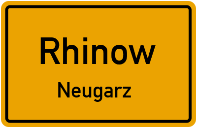 Straßenverzeichnis Rhinow Neugarz