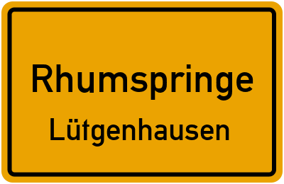 Straßenverzeichnis Rhumspringe Lütgenhausen