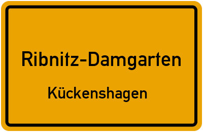 Straßenverzeichnis Ribnitz-Damgarten Kückenshagen