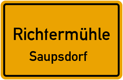 Straßenverzeichnis Richtermühle Saupsdorf