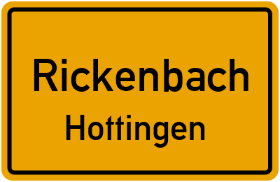 Ortsschild Rickenbach Hottingen