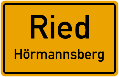 Straßenverzeichnis Ried Hörmannsberg