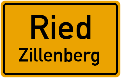 Straßenverzeichnis Ried Zillenberg