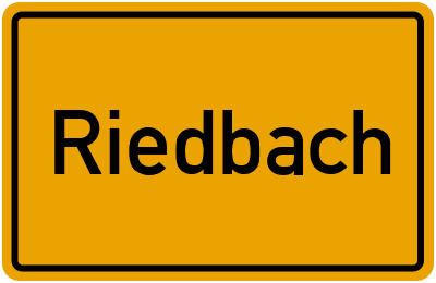 Riedbach in Bayern