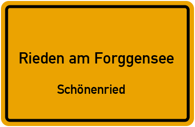 Straßenverzeichnis Rieden am Forggensee Schönenried