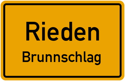 Straßenverzeichnis Rieden Brunnschlag