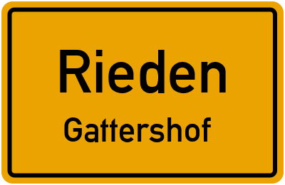 Straßenverzeichnis Rieden Gattershof