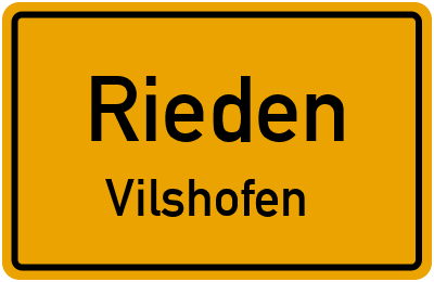 Ortsschild Rieden Vilshofen