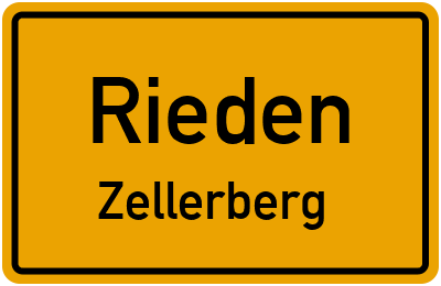 Ortsschild Rieden Zellerberg
