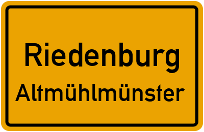 Straßenverzeichnis Riedenburg Altmühlmünster