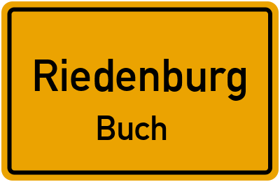 Ortsschild Riedenburg Buch