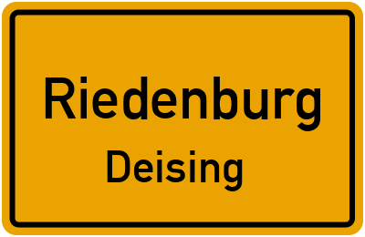 Ortsschild Riedenburg Deising