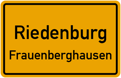 Straßenverzeichnis Riedenburg Frauenberghausen