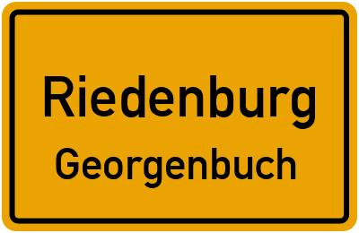 Ortsschild Riedenburg Georgenbuch