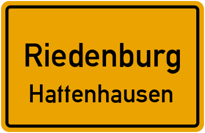 Ortsschild Riedenburg Hattenhausen