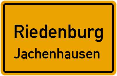 Ortsschild Riedenburg Jachenhausen