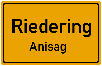 Straßenverzeichnis Riedering Anisag