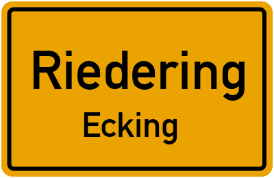 Straßenverzeichnis Riedering Ecking