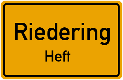 Straßenverzeichnis Riedering Heft