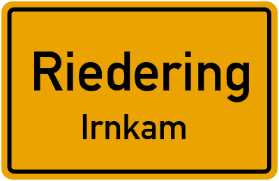 Straßenverzeichnis Riedering Irnkam