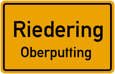 Straßenverzeichnis Riedering Oberputting
