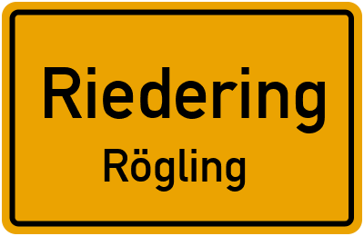 Straßenverzeichnis Riedering Rögling