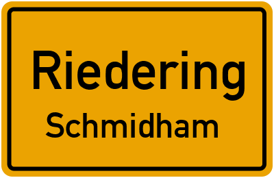 Straßenverzeichnis Riedering Schmidham