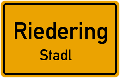 Straßenverzeichnis Riedering Stadl